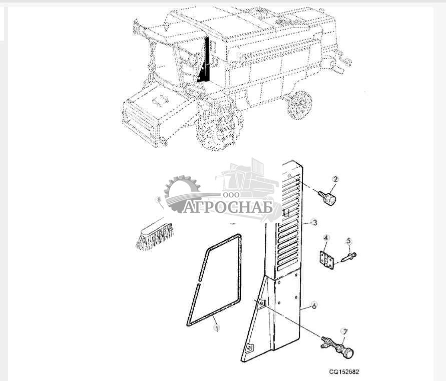 FILTER HOUSING DOOR AND SEAL 